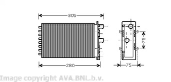 Теплообменник (AVA QUALITY COOLING: VW6239)