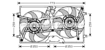 Вентилятор (AVA QUALITY COOLING: VW7505)