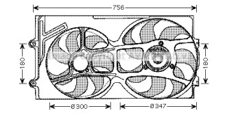 Вентилятор (AVA QUALITY COOLING: VW7514)