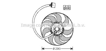 Вентилятор (AVA QUALITY COOLING: VW7522)