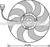 Вентилятор (AVA QUALITY COOLING: VW7526)