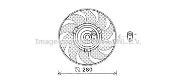 Вентилятор (AVA QUALITY COOLING: VW7530)