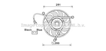 Вентилятор (AVA QUALITY COOLING: VW7531)