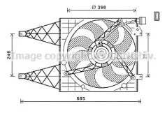 Вентилятор (AVA QUALITY COOLING: VW7532)