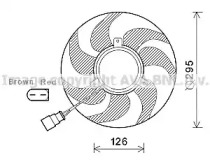 Вентилятор (AVA QUALITY COOLING: VW7535)