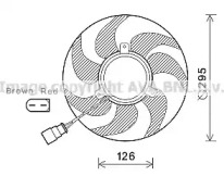 Вентилятор (AVA QUALITY COOLING: VW7536)