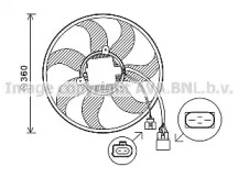 Вентилятор (AVA QUALITY COOLING: VW7537)