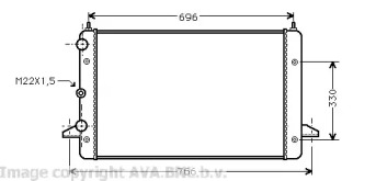 Теплообменник (AVA QUALITY COOLING: VWA2135)