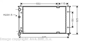 Теплообменник (AVA QUALITY COOLING: VWA2192)