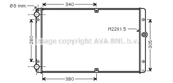 Теплообменник (AVA QUALITY COOLING: VWA2245)