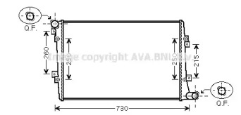 Теплообменник (AVA QUALITY COOLING: VWA2255)