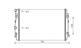 Теплообменник (AVA QUALITY COOLING: VWA2344)