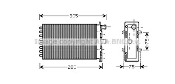 Теплообменник (AVA QUALITY COOLING: VWA6239)