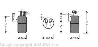 Осушитель (AVA QUALITY COOLING: VWD017)