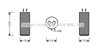 Осушитель (AVA QUALITY COOLING: VWD053)