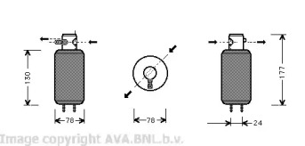 Осушитель (AVA QUALITY COOLING: VWD165)