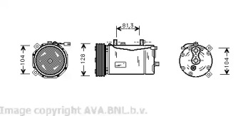 Компрессор (AVA QUALITY COOLING: VWK164)