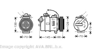 Компрессор (AVA QUALITY COOLING: VWK261)