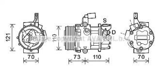 Компрессор (AVA QUALITY COOLING: VWK375)