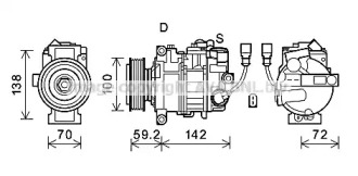 Компрессор (AVA QUALITY COOLING: VWK385)