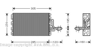 Испаритель (AVA QUALITY COOLING: VWV186)