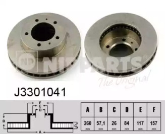 Тормозной диск (NIPPARTS: J3301041)