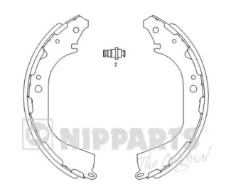 Комлект тормозных накладок (NIPPARTS: J3501045)