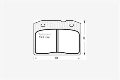 Комплект тормозных колодок (MGA: 101)