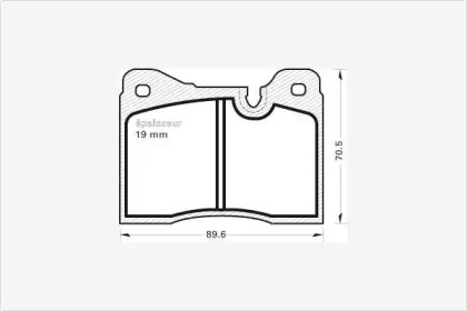 Комплект тормозных колодок (MGA: 140)