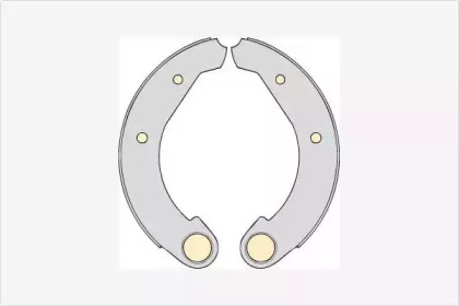 Комлект тормозных накладок (MGA: M501)