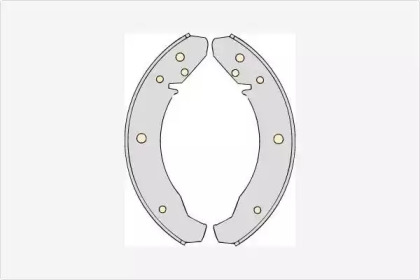 Комлект тормозных накладок (MGA: M547)