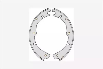 Комлект тормозных накладок (MGA: M573)