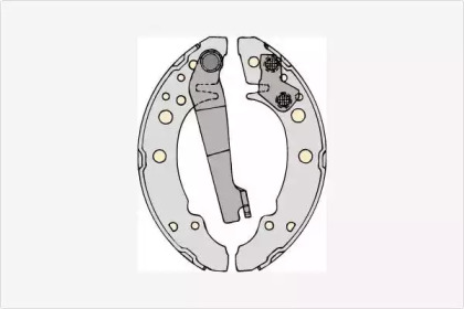 Комлект тормозных накладок (MGA: M585)