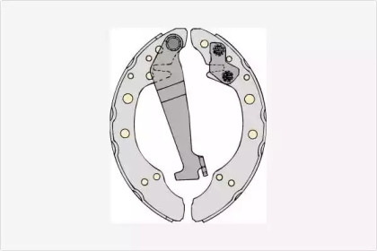 Комлект тормозных накладок (MGA: M586)