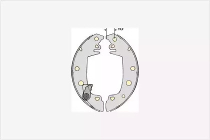 Комлект тормозных накладок (MGA: M604)