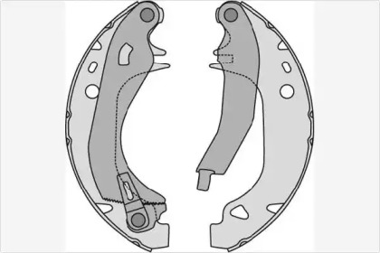 Комлект тормозных накладок (MGA: M623)