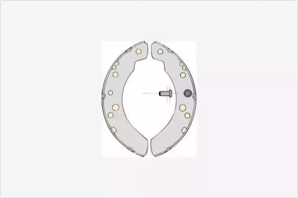 Комлект тормозных накладок (MGA: M646)