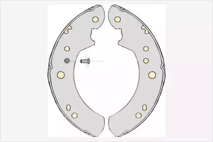 Комлект тормозных накладок (MGA: M647)
