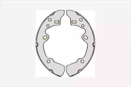 Комлект тормозных накладок (MGA: M655)