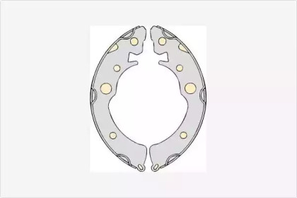 Комлект тормозных накладок (MGA: M660)