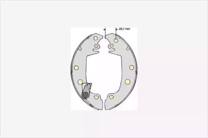 Комлект тормозных накладок (MGA: M671)