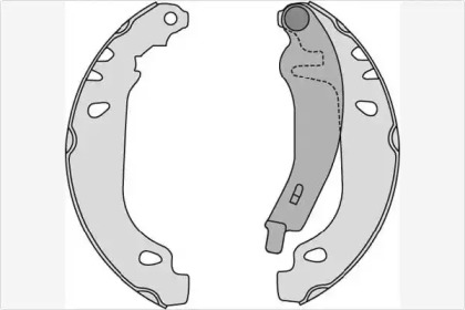 Комлект тормозных накладок (MGA: M672)