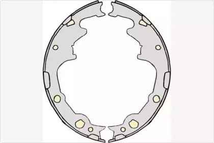 Комлект тормозных накладок (MGA: M722)