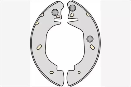 Комлект тормозных накладок (MGA: M723)