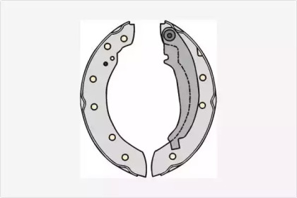 Комлект тормозных накладок (MGA: M726)