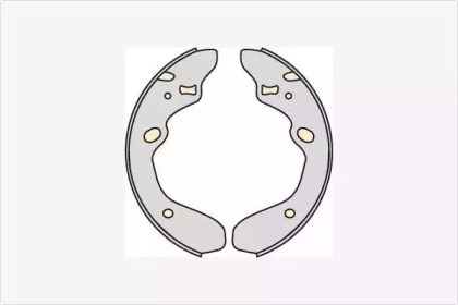 Комлект тормозных накладок (MGA: M741)