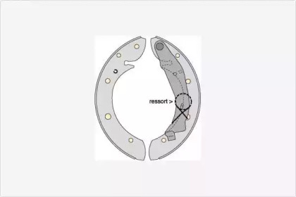 Комлект тормозных накладок (MGA: M749)