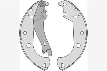 Комлект тормозных накладок (MGA: M785)