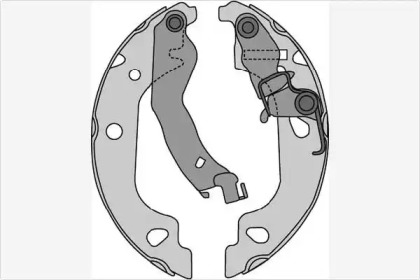 Комлект тормозных накладок (MGA: M786)