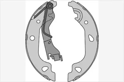 Комлект тормозных накладок (MGA: M787)